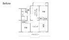 それぞれの居場所も団らんの場も拡充! |... マンションリノベーション 既存間取り図
