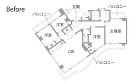 マンションリノベーション　既存間取り図