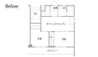 シンプルにカッコよく暮らす | リノベー... マンションリノベーション 既存間取り図