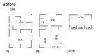 住みなれた街で叶える dream of ... 戸建てリノベーション 既存間取り図