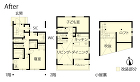 住みなれた街で叶える dream of ... 戸建てリノベーション 改修後間取り図