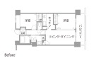 小上がりでひなたぼっこ | リノベーショ... マンションリノベーション　既存間取り図