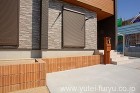 木調のアクセントがお洒落な外構 | 福岡... 新築外構