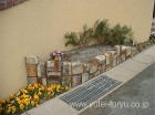 古釜レンガ(セメントキルン)の花壇 古釜レンガ(セメントキルン)の花壇