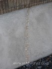 円形ガラスブロックがアクセントの門袖 |...
