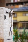 地中海の雰囲気を重視したファサード | ... 地中海の雰囲気を意識した門まわり
