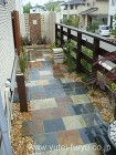 自然石方形のアプローチ 自然石方形のアプローチ