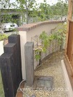 福岡県 庭リフォーム施工事例|ガゼボのあ... 枕木の立水栓