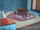 庭にレンガのバーベキュー炉 | 福岡・北...