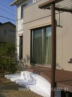 エクステリア工事　樹の木デッキ+樹の木テ...