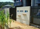 ガラスブロックが爽やかな塗壁とエバーアー...