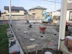 川越市 C様邸 白い門袖と自然石乱貼りの...
