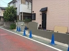 さいたま市：塗り壁のための下地を塗っている様子です。