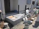 川越市　T様邸　黒を基調としたシンプルモ... 川越市新築外構　玄関ポーチ　タイル貼り完...
