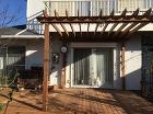 鶴ヶ島市　アイアンウッド(ウリン)デッキ、パーゴラ完成
