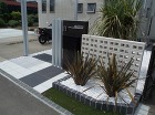 富士見市Ｉ様邸　黒と白を基調にしたシンプ... 富士見市　ニューサイランを植栽
