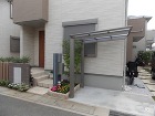 ふじみ野市　サイクルポートと花壇