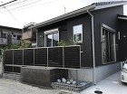 川越市　K様　お家に合わせたシックな色合... 川越市　新築外構　フェンス(LIXILセ...