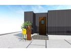 所沢市　新築外構　玄関周り　完成予想パース図　