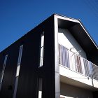中庭のある黒い家（愛犬家住宅・愛猫家住宅... 中庭のある黒い家