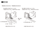 〔2×4用〕ビスどめヘビーハンガー取付図_TBHH-410・412_TBHH-610・612 〔2×4用〕ビスどめヘビーハンガー取付図_TBHH-410・412_TBHH-610・612