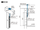 高耐力座金60_高耐力フレックス両引きボルト取付図