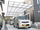 玄関まわり 門柱 木製調デザインアルミ角... カーポート LIXILリクシル ネスカF...