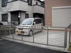 隣地目隠しフェンス プランパーツの外構施... 電動跳ね上げ門扉 LIXIL TOEX ...