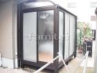 目隠しサンルーム オリジナルの外構施工例...