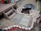 和風庭園 池囲いゴロタ ウッドデッキ 和風庭園 池囲いゴロタ ウッドデッキ