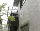 木製調目隠しアルミ格子フェンス　LIXI... ベランダ屋根　YKKヴェクターテラス2階...