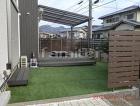木製調目隠し樹脂フェンス ディーズガーデ... 本物そっくり人工芝
