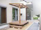目隠しフェンス ナチュラルウッド縦型(目... 木製調テラス屋根1階 三協ナチュレ(パー...