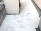 木製目隠しフェンス塀 ヒノキ ゴロタ石の... 犬走り 土間コンクリート