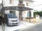 ウッドデッキ 三協アルミ 濡縁 木粉入り... 新築洋風オープン外構