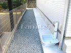 犬走り 防犯砂利敷き(バラス)の外構施工...