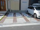 駐車場 土間コンクリート レンガ敷き 防...