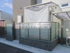 駐車場 土間コンクリート レンガ敷き 防... YKKAPヴェクター(ベクター)テラス屋...