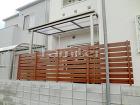 木製調目隠しフェンスの外構施工例(現場番...