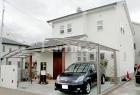 木製調目隠しフェンスの外構施工例(現場番... 新築オープン外構
