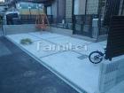 防犯砂利 バラス砕石敷きの外構施工例(現... 駐車場 土間コンクリート レンガ目地 東...