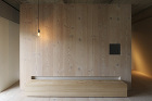 余白と質感。シンプルで上品なマンションリ... 無垢材 米松 　造作テレビボード オリジ...