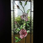 WORKS | ステンドグラス アートプ... ピンク薔薇