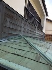 玄関小屋根板金工事|屋根リフォーム|岐阜...