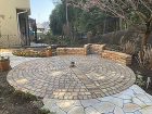 レンガ　テラス　バーベキュー炉　ガーデニング　自然石　アプローチ　造園