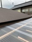 【新城市】小波付け屋根カバー工法  ポリカ屋根張替え工事
