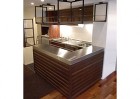 家具施工例 2ｍｍ厚ステンレス天板のキッチンリフォーム