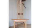 家具施工例 カバ無垢材の飾り椅子