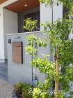 ガラスブロック門柱のおしゃれな洋風外構　... ガラスブロック門柱のおしゃれな洋風外構　...
