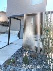 Gスクリーンを玄関前の目かくしに 大津市... Gスクリーンを玄関前の目かくしに 大津市